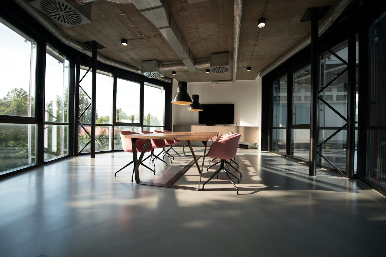 A bright collaborative office environment